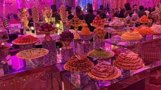 Luxury Wedding Dessert Buffet Setup